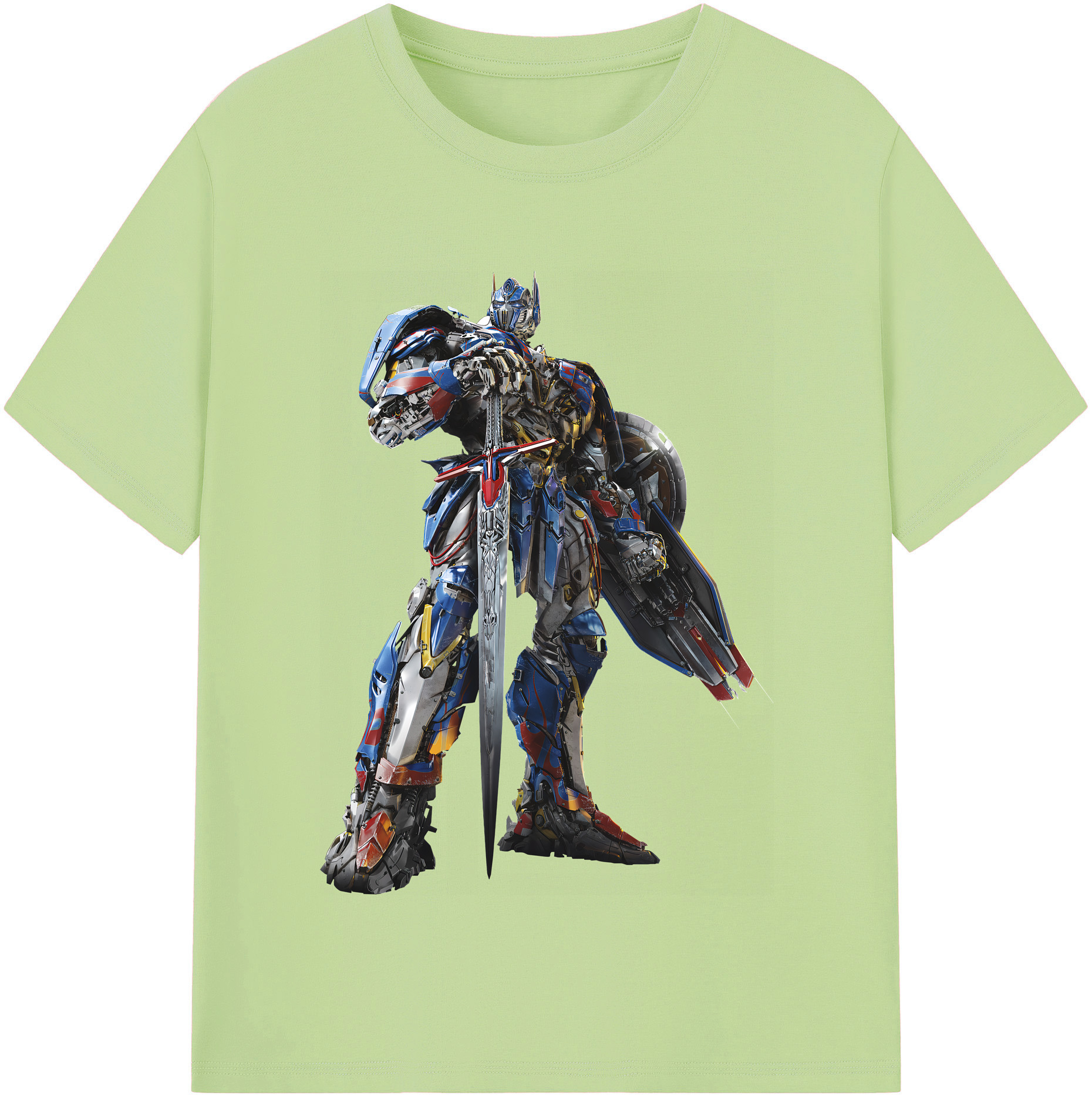 （画像用） Transformers トランスフォーマー 綿100％半袖Tシャツ（フロントプリント）